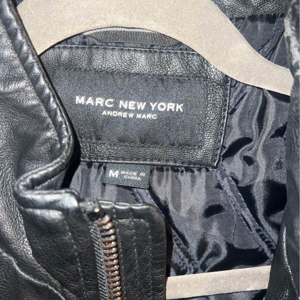 Marc New York Black Leather Outerwear